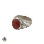 انگشتر عقیق یمن مردانه هنر دست استاد یزدانی- کد 10134