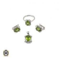 سرویس زبرجد طرح ژالین زنانه - کد 7155 سرویس زبرجد طرح ژالین زنانه - کد 7155