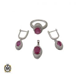 سرویس یاقوت سرخ طرح سونیا زنانه - کد 7160 سرویس یاقوت سرخ طرح سونیا زنانه - کد 7160