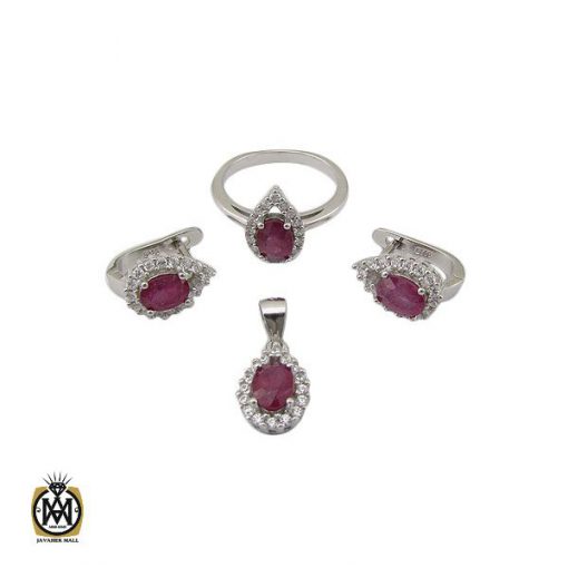 1 سرویس یاقوت سرخ طرح فلورا زنانه - کد 7163 - تصویر 1