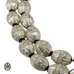 1 تسبیح 33 دانه یسر اکسترا، نقره و استخوان مرصع کاری فاخر و لوکس - کد 4176