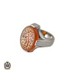 انگشتر عقیق یمن با حکاکی یا واهب العطایا مردانه - کد 10195