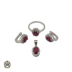 سرویس یاقوت سرخ طرح سحر زنانه - کد 7134