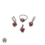 سرویس یاقوت سرخ طرح شبنم زنانه - کد 7136