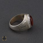 2 انگشتر عقیق یمن مردانه هنر دست استاد یزدانی- کد 10135 - تصویر 2