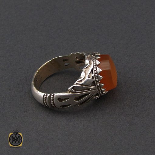 2 انگشتر عقیق یمن مردانه - کد 10136 - تصویر 2