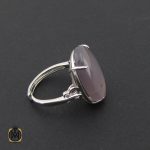 2 انگشتر عقیق یمن کبود طرح لعیا زنانه - کد 2099 - تصویر 2