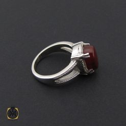 انگشتر عقیق یمن طرح محیا زنانه - کد 2105 انگشتر عقیق یمن طرح محیا زنانه - کد 2105