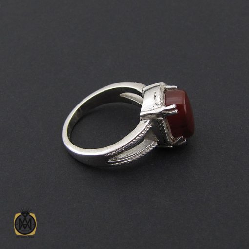 انگشتر عقیق یمن طرح محیا زنانه - کد 2105 - تصویر 2