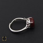 2 انگشتر عقیق یمن طرح نجلا زنانه - کد 2109 - تصویر 2