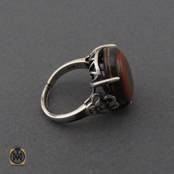 انگشتر عقیق باباقوری طرح نهال زنانه - کد 2116 انگشتر عقیق باباقوری طرح نهال زنانه - کد 2116