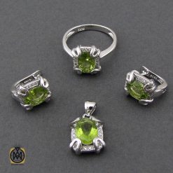 سرویس زبرجد طرح ژالین زنانه - کد 7155 سرویس زبرجد طرح ژالین زنانه - کد 7155