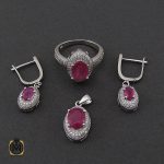 سرویس یاقوت سرخ طرح سونیا زنانه - کد 7160 - تصویر 2