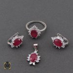 سرویس یاقوت سرخ طرح فرمهر زنانه - کد 7162 - تصویر 2