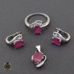 سرویس یاقوت سرخ طرح گلاسا زنانه - کد 7165 سرویس یاقوت سرخ طرح گلاسا زنانه - کد 7165