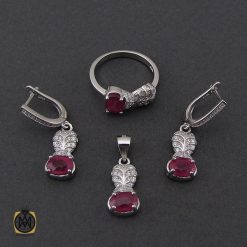 سرویس یاقوت سرخ طرح مهرنیا زنانه - کد 7168 سرویس یاقوت سرخ طرح مهرنیا زنانه - کد 7168