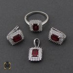2 سرویس یاقوت سرخ طرح نانسی زنانه - کد 7169 - تصویر 2