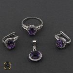 سرویس آمتیست طرح پوپک زنانه - کد 7181 - تصویر 2