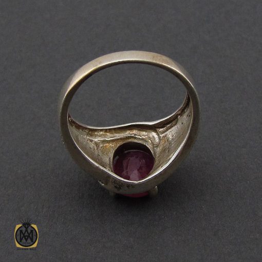 انگشتر یاقوت سرخ طرح شهگل زنانه - کد 2143 - تصویر 2