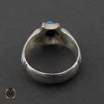 انگشتر فیروزه نیشابوری مردانه  - کد 10173 - تصویر 2