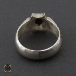 2 انگشتر فیروزه نیشابوری مردانه  - کد 10177 - تصویر 2