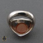 انگشتر عقیق یمن با حکاکی شرف الشمس استاد ضابطی مردانه - کد 10185 - تصویر 2