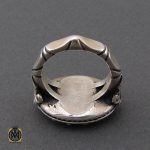 2 انگشتر عقیق یمن با حکاکی اللهم الرزقنی شفاعه الحسین مردانه استاد حیدر - کد 10189 - تصویر 2