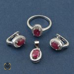 سرویس یاقوت سرخ طرح سحر زنانه - کد 7134 - تصویر 2