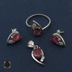 سرویس یاقوت سرخ طرح ناهید زنانه - کد 7137 سرویس یاقوت سرخ طرح ناهید زنانه - کد 7137