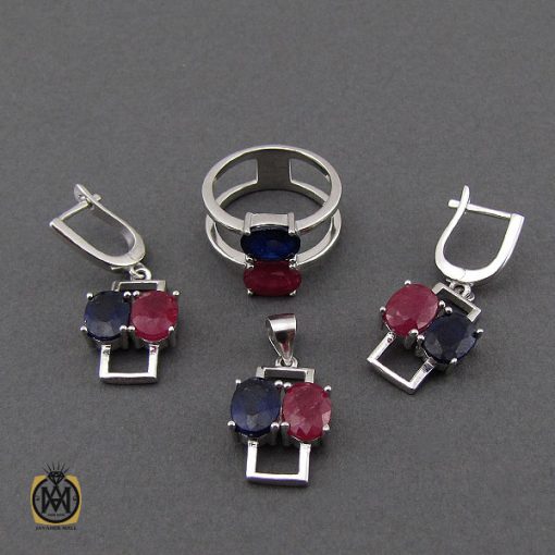 سرویس یاقوت سرخ و کبود طرح مهردخت زنانه - کد 7148 - تصویر 2