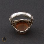 3 انگشتر عقیق یمن مردانه - کد 10136 - تصویر 3