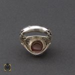 انگشتر عقیق یمن خوش رنگ مردانه دست ساز - کد 10144 - تصویر 3