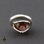 انگشتر عقیق یمن با حکاکی شرف الشمس مردانه - کد 10150 - تصویر 2