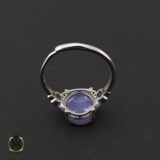 انگشتر عقیق یمن کبود طرح مانا زنانه - کد 2101 - تصویر 3