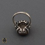 3 انگشتر عقیق باباقوری طرح نهال زنانه - کد 2116 - تصویر 3