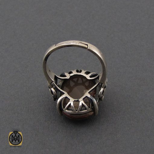 انگشتر عقیق باباقوری طرح نهال زنانه - کد 2116 - تصویر 3