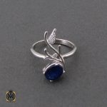 سرویس نقره یاقوت کبود اصل طرح پرنیا زنانه - کد 7176 - تصویر 3