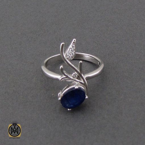 سرویس نقره یاقوت کبود اصل طرح پرنیا زنانه - کد 7176 - تصویر 3