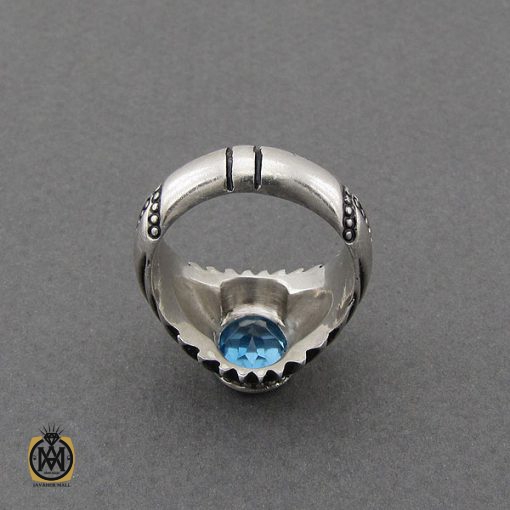 انگشتر توپاز سوئیس مردانه ارزشمند - کد 10086 - تصویر 3