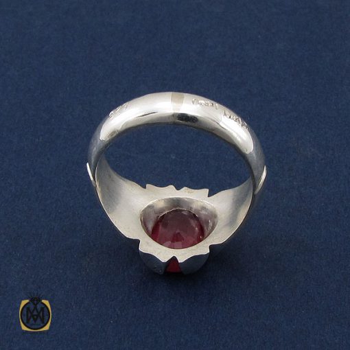 انگشتر یاقوت سرخ مردانه دست ساز - کد 10088 - تصویر 3