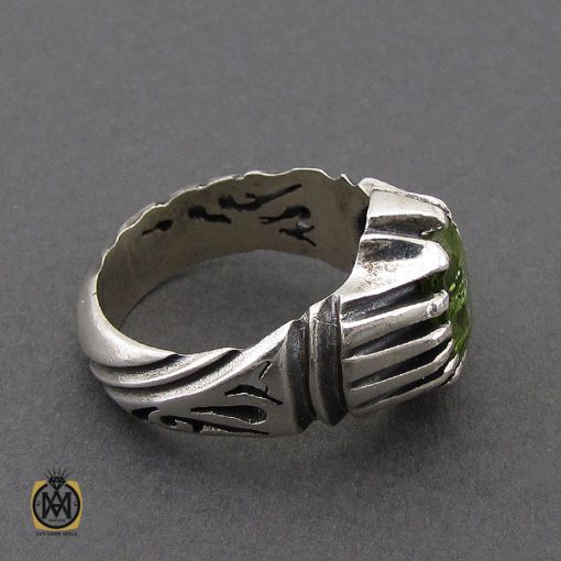 انگشتر زبرجد مردانه  - کد 10180 - تصویر 3