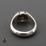3 انگشتر فیروزه نیشابور مرغوب مردانه هنر دست استاد شرفیان - کد 10079 - تصویر 2