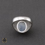 3 انگشتر عقیق شجر مردانه خوش نقش - کد 10102 - تصویر 3