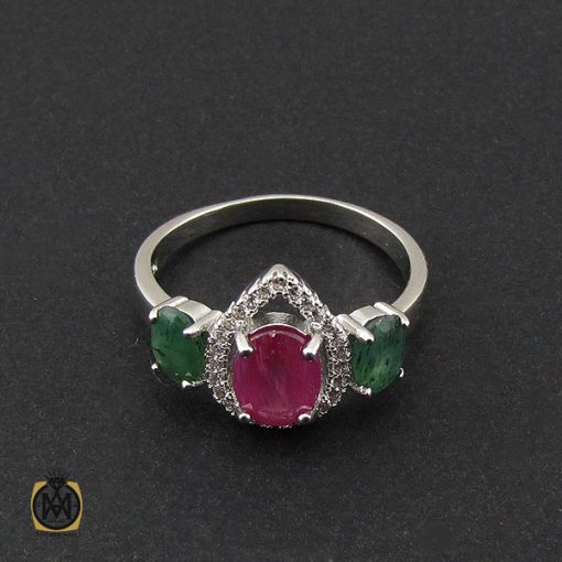 سرویس یاقوت سرخ، یاقوت کبود و زمرد طرح بهاره زنانه - کد 7131 - تصویر 2