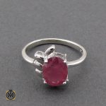 سرویس یاقوت سرخ و کبود طرح ماهگل زنانه - کد 7149 - تصویر 3