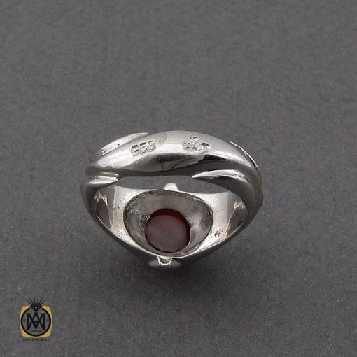 انگشتر عقیق یمن مردانه هنر دست استاد قاسمی - کد 10071 - تصویر 3