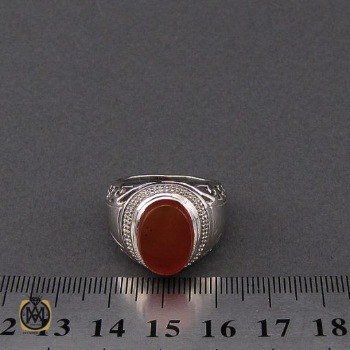 انگشتر عقیق یمن مردانه - کد 10138 - تصویر 4