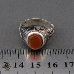 انگشتر عقیق یمن با حکاکی شرف الشمس مردانه - کد 10150 - تصویر 4