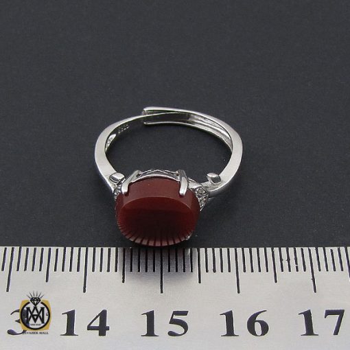 انگشتر عقیق یمن طرح نجلا زنانه - کد 2109 - تصویر 4