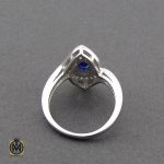 4 سرویس یاقوت کبود اصل پر نگین طرح پرستو زنانه - کد 7179 - تصویر 4